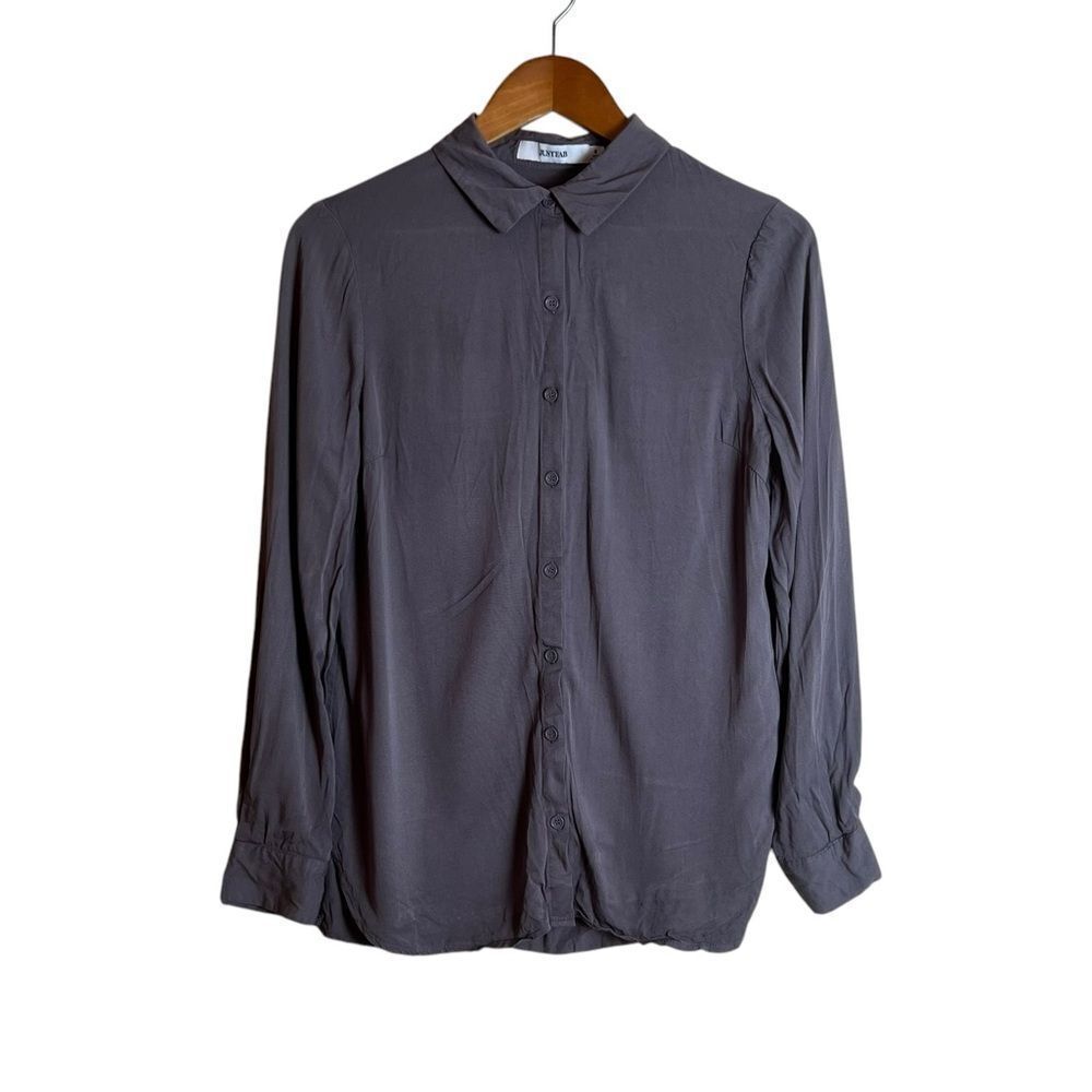 3 for $30! Just fab grey button down shirt